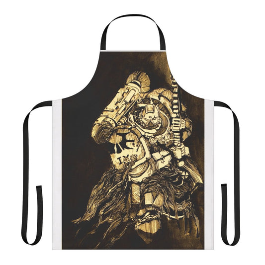 Blood-Inspired Apron for Sci-Fi Fans, Featuring a Stylized Blood Angel Design