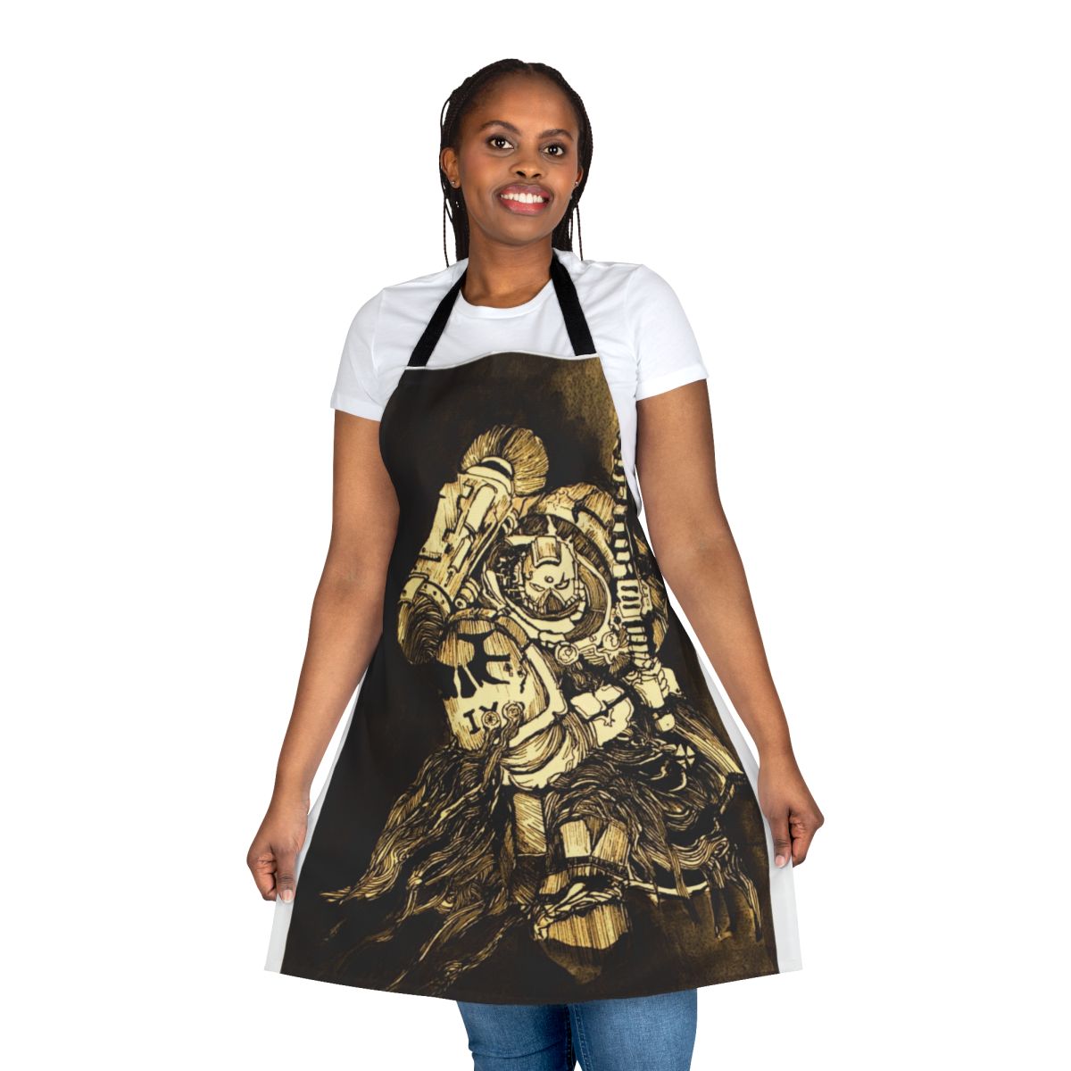 Blood-Inspired Apron for Sci-Fi Fans, Featuring a Stylized Blood Angel Design