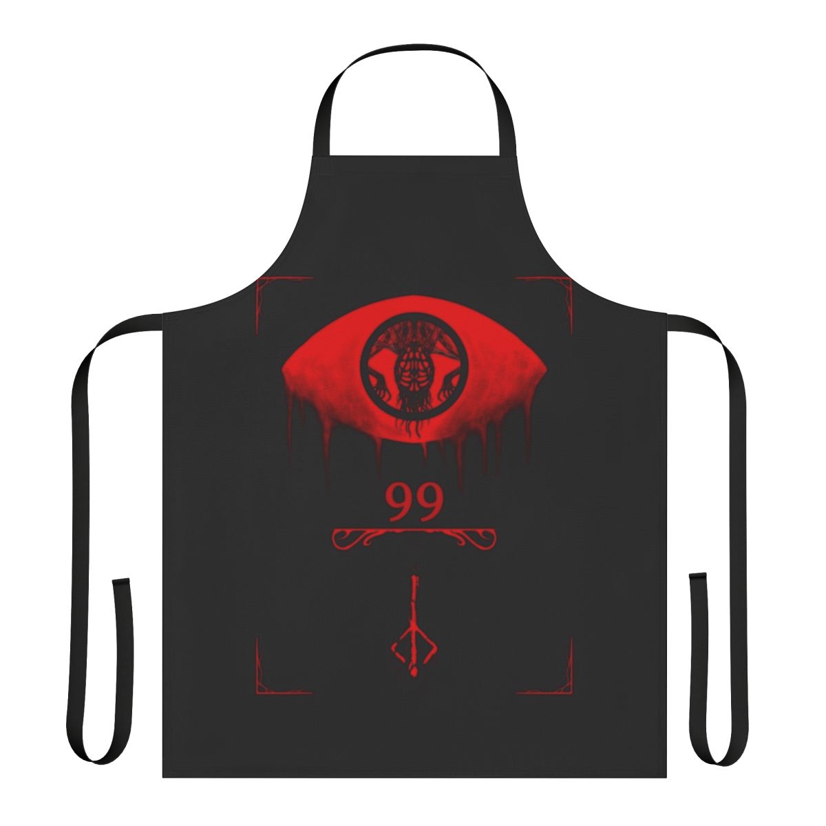 Bloodborne Amygdala-themed apron with intricate design and sturdy construction