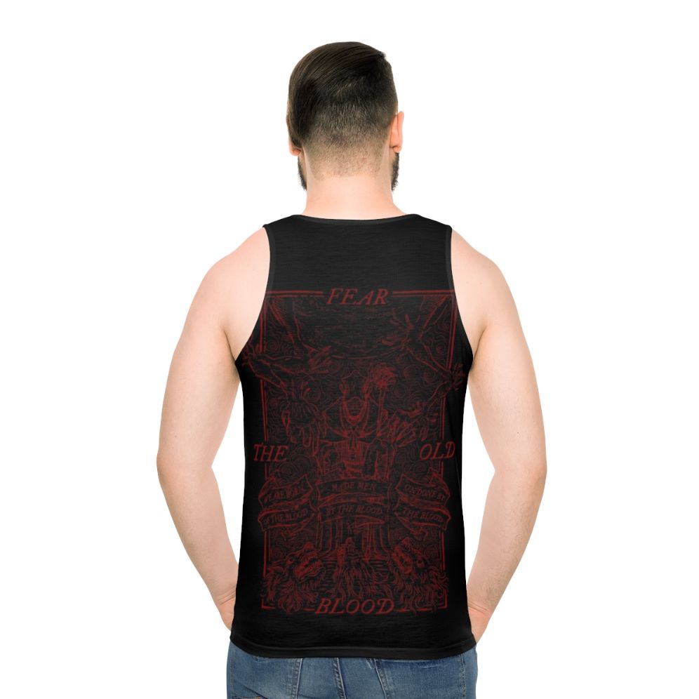 Bloodborne dark souls lovecraftian horror vintage unisex tank top