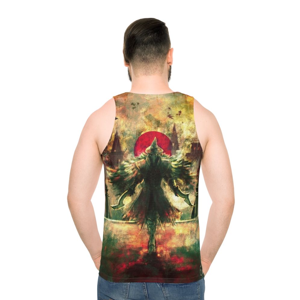 Bloodborne Hunter Crow Unisex Tank Top