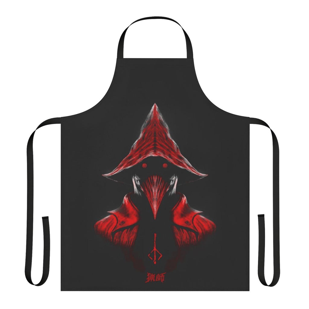 Bloodborne-inspired apron with crow motif and horror elements