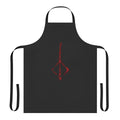 A dark and moody apron featuring a beast-like creature, inspired by the Bloodborne video game.
