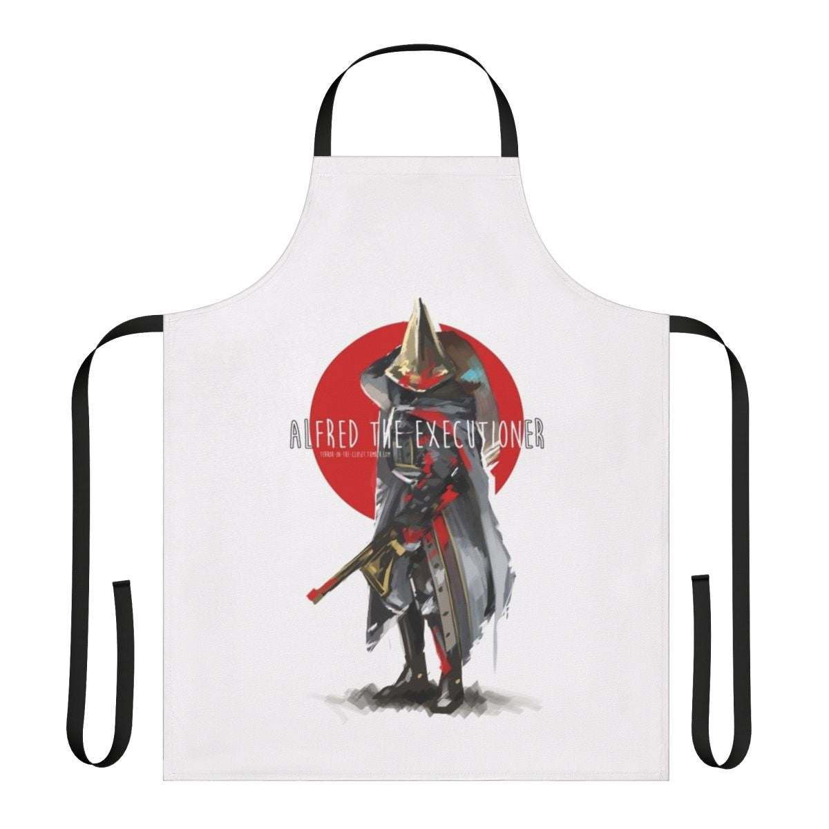 Bloodborne-inspired apron featuring the motif of Alfred the Executioner