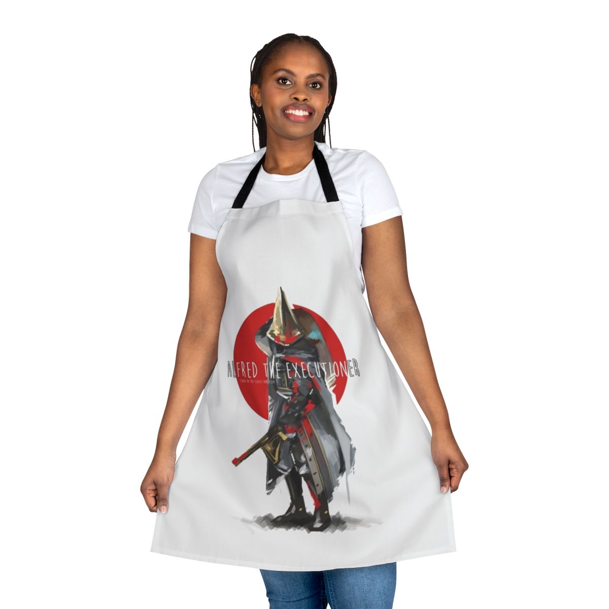Bloodborne-inspired apron featuring the motif of Alfred the Executioner