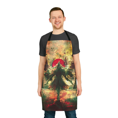 "Bloodborne-Inspired Hunter's Apron with Eileen the Crow Design"