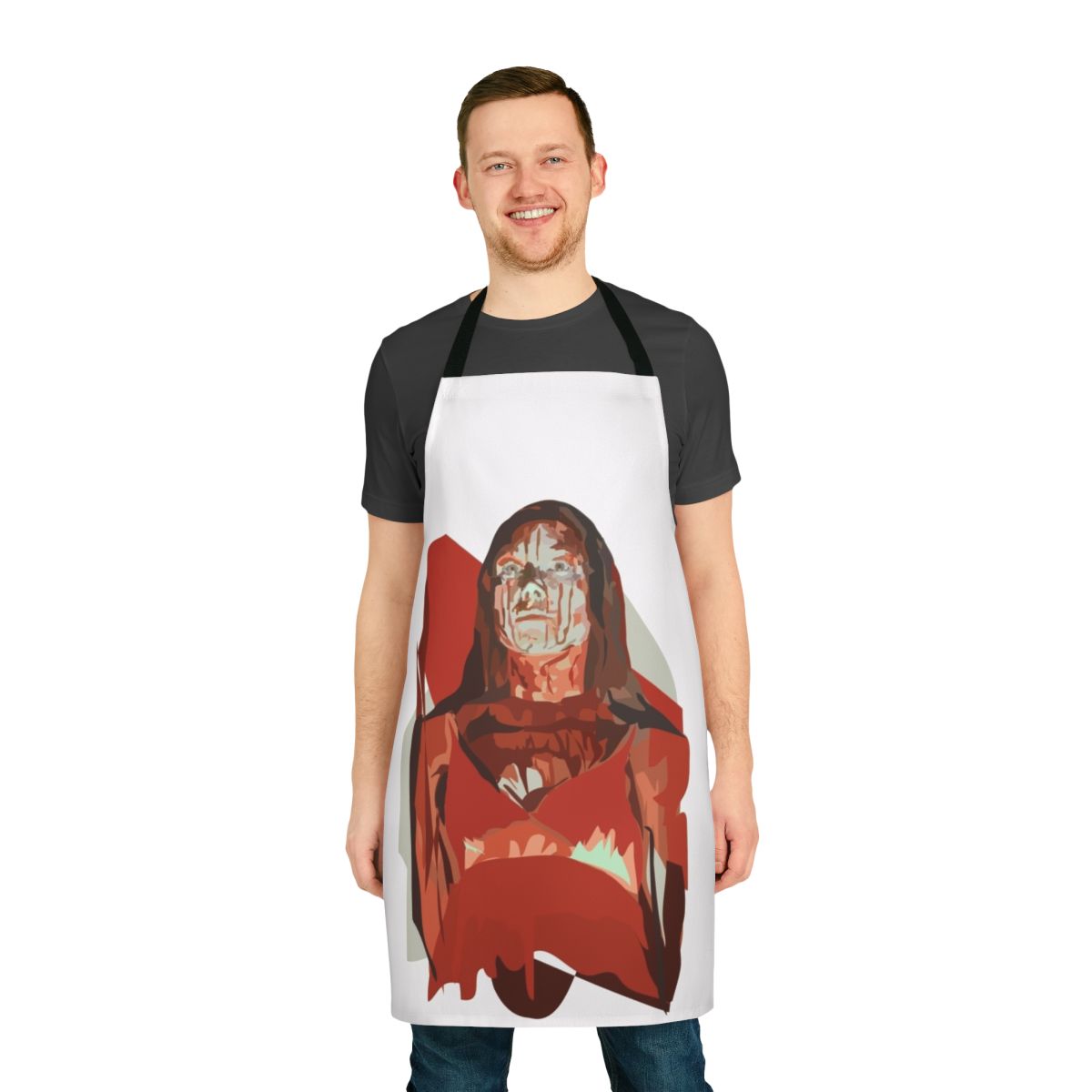 Carrie-inspired bloody apron with prom dress design