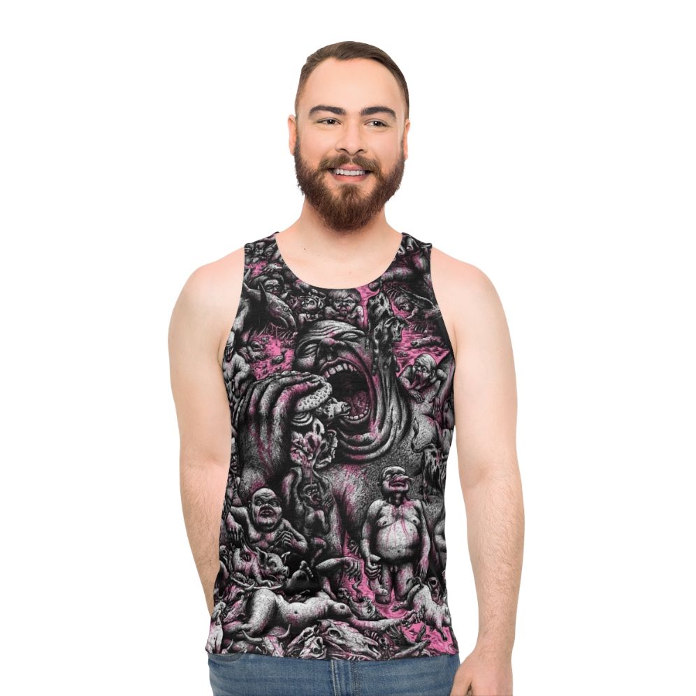 Bloody Horror Skull Unisex Tank Top