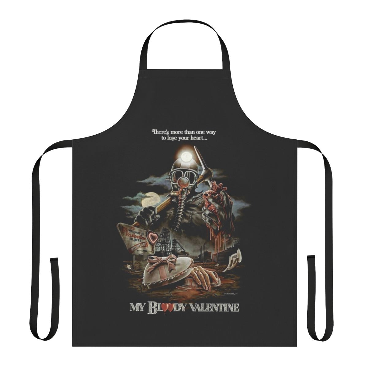 Bloody Valentine Themed Apron with Movie-Inspired Design