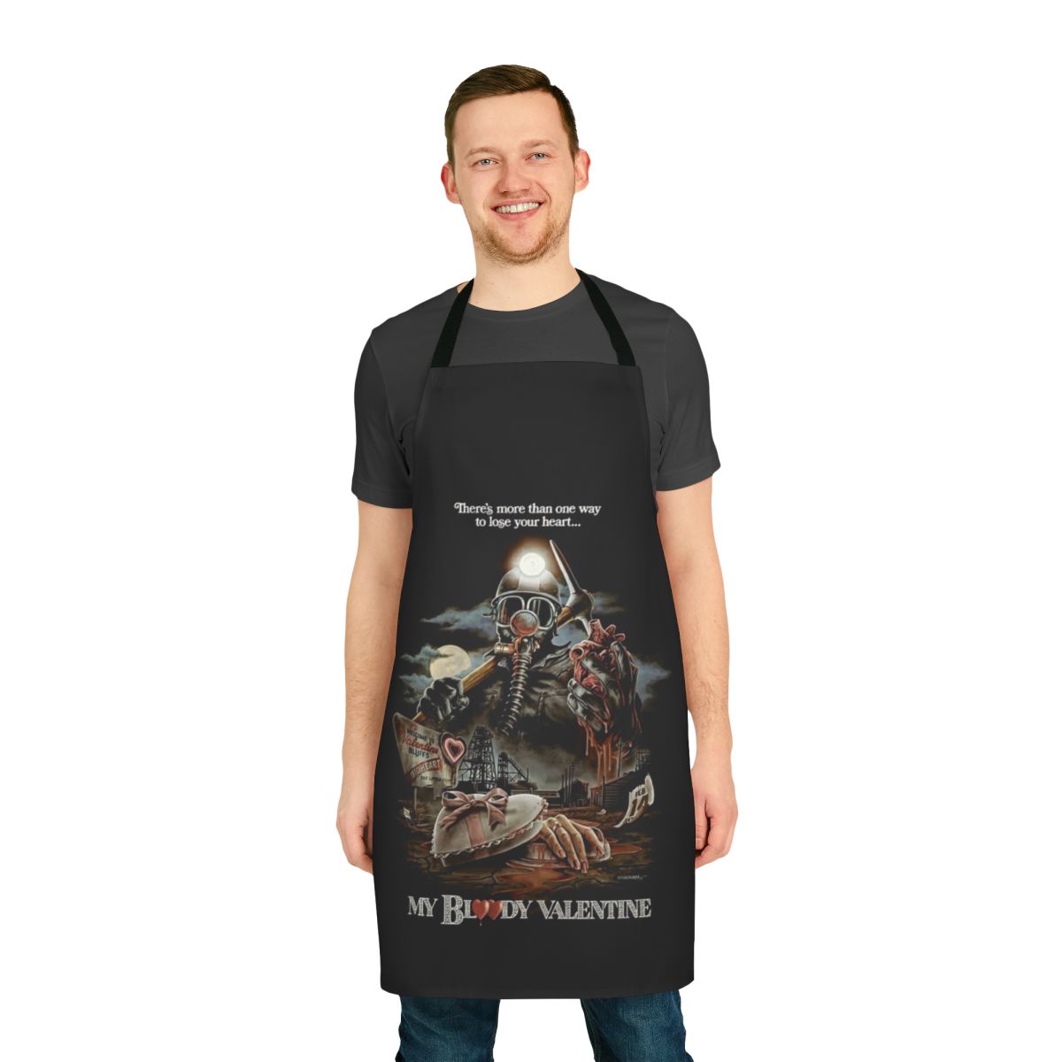 Bloody Valentine Themed Apron with Movie-Inspired Design