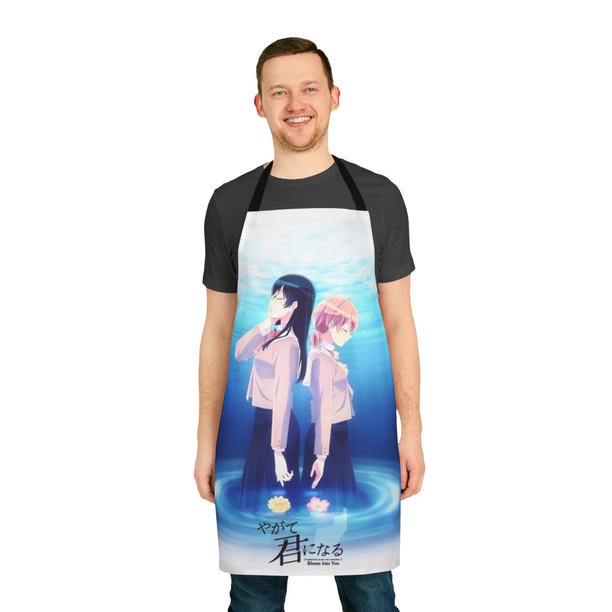 Bloom Into You Inspired Apron featuring characters Yuu Koito and Touko Nanami