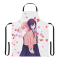 Bloom Into You inspired anime apron featuring Yuu Koito and Touko Nanami