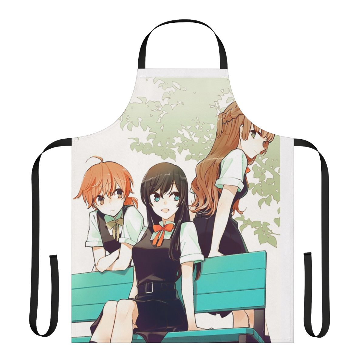 Bloom Into You inspired apron featuring a cute school girl design