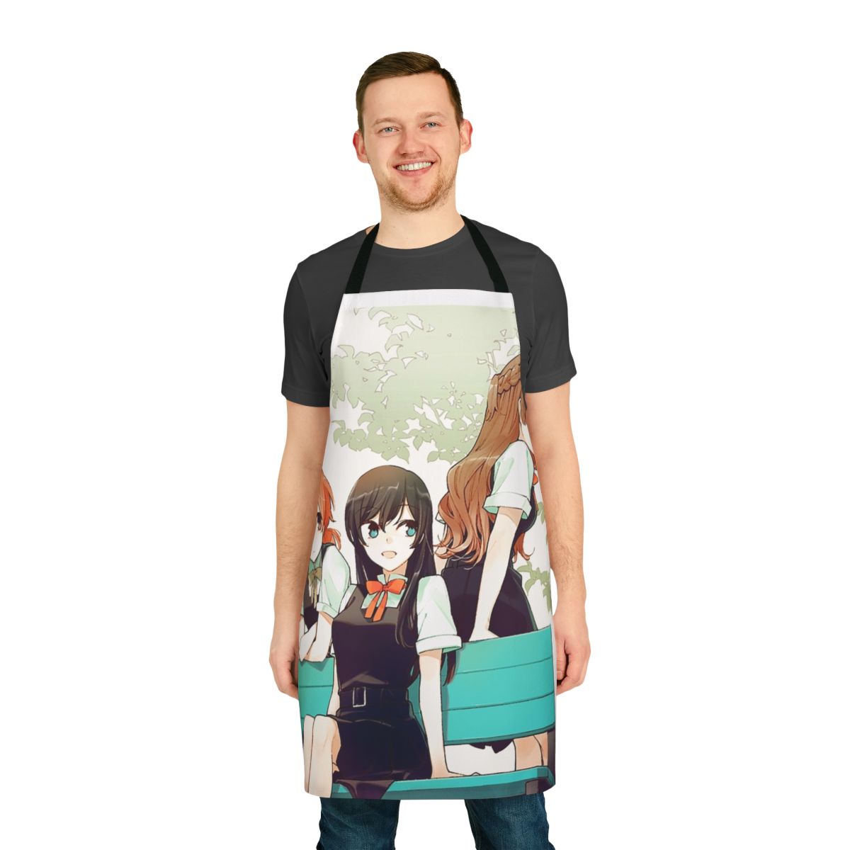 Bloom Into You inspired apron featuring a cute school girl design
