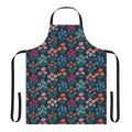Vibrant floral pattern apron for spring and garden