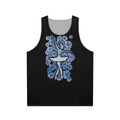 Blue ballerina unisex tank top