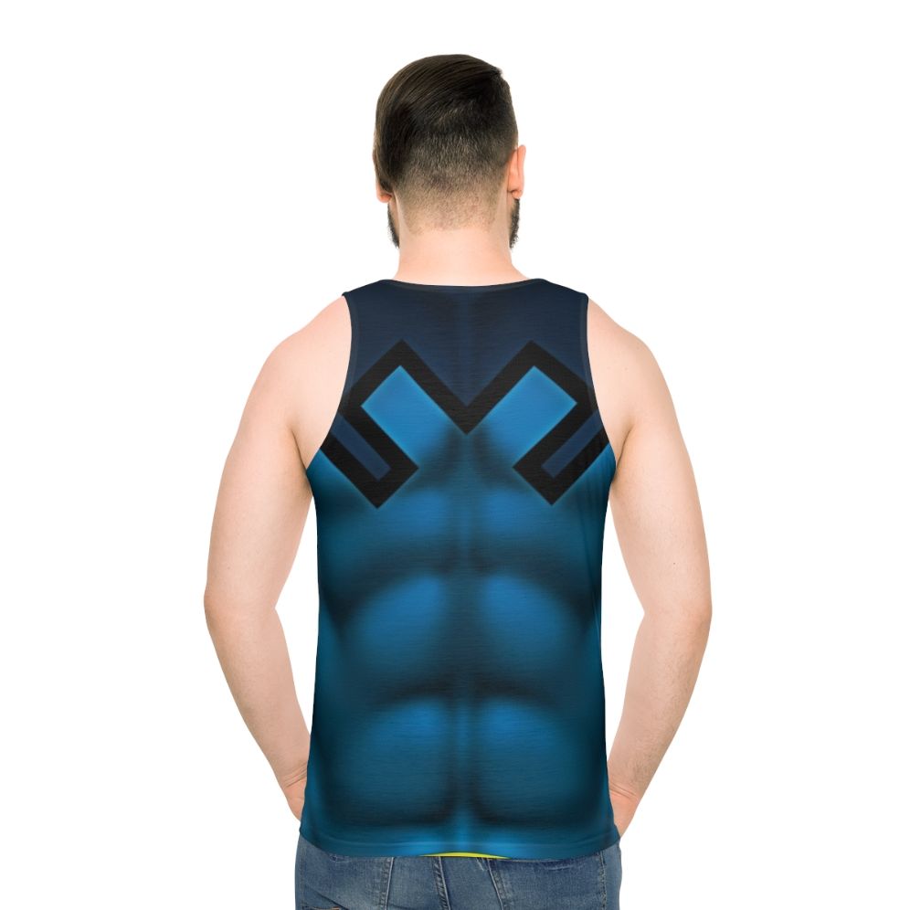 Blue Beetle superhero comic art graphic tee
