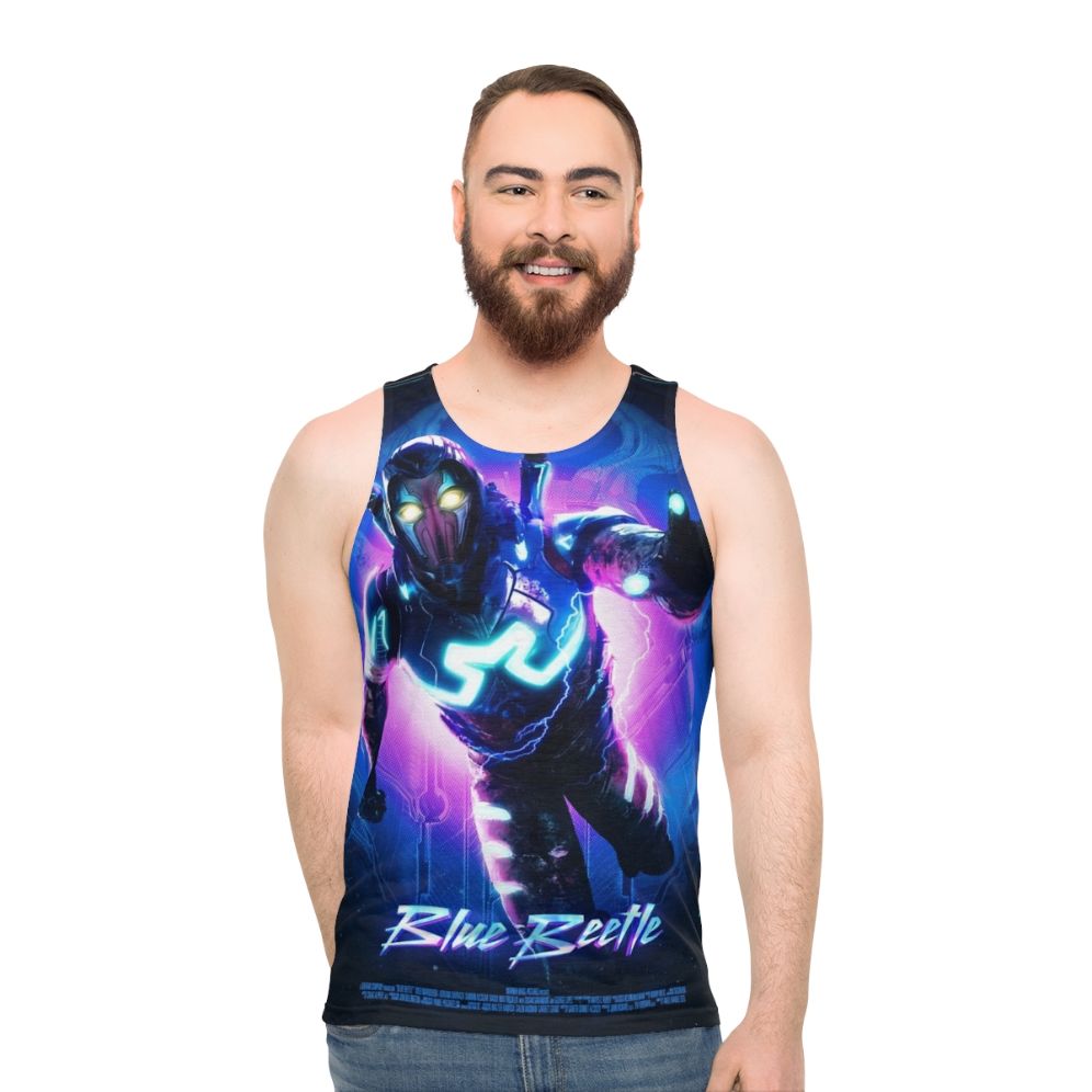 Blue Beetle Unisex Comic Book Superhero Tank Top