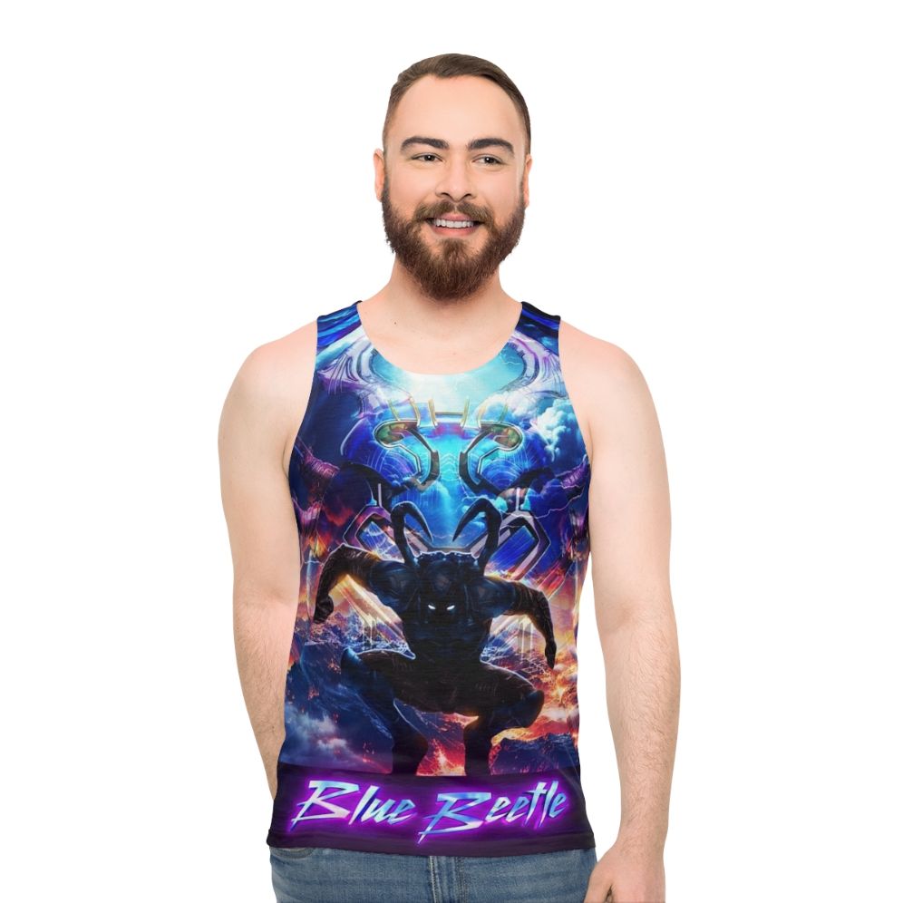 Blue Beetle Superhero Comic Book Unisex Tank Top
