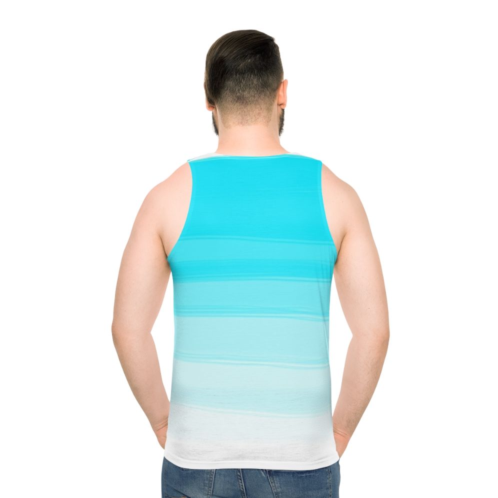 Blue Brushstroke Unisex Tank Top