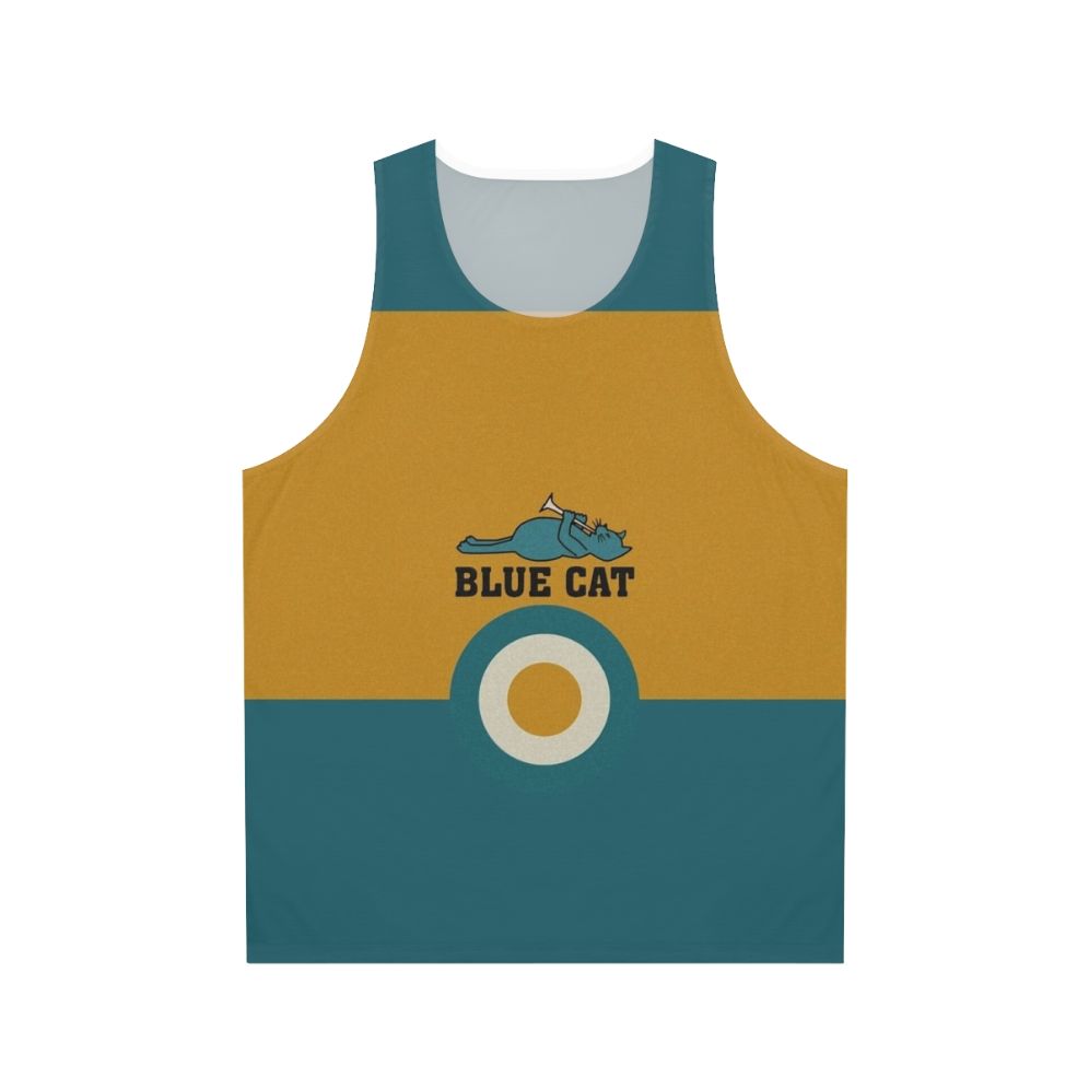 Blue Cat Unisex Tank Top