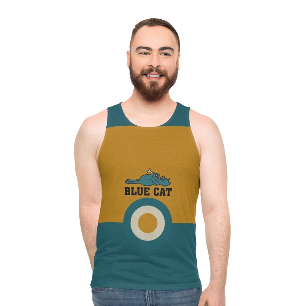 Blue Cat Unisex Tank Top
