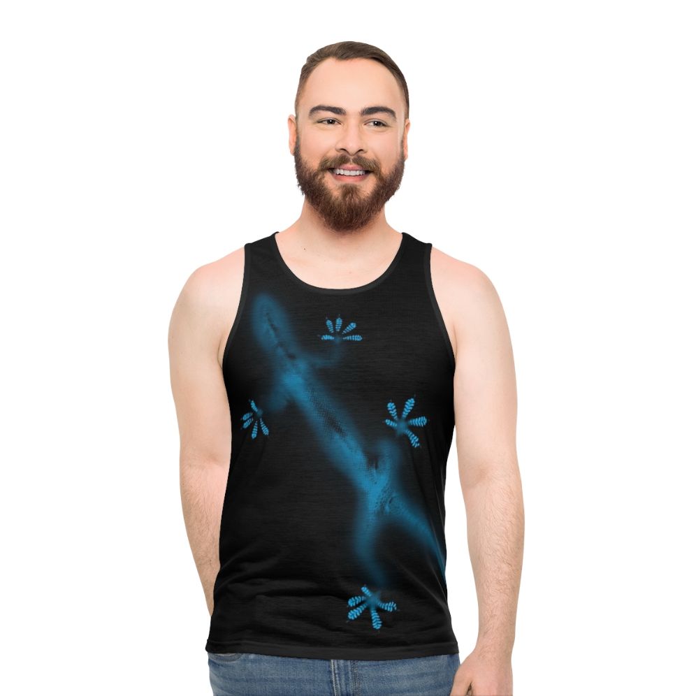 Blue Gecko Minimalist Animal Print Tank Top