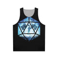 Blue Ice Dragon D20 Unisex Tank Top