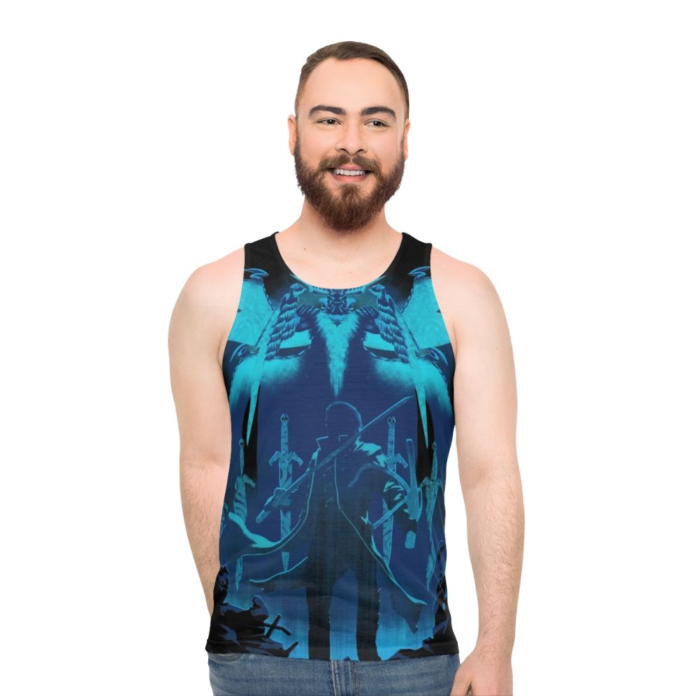 Blue King Unisex Gaming Tank Top