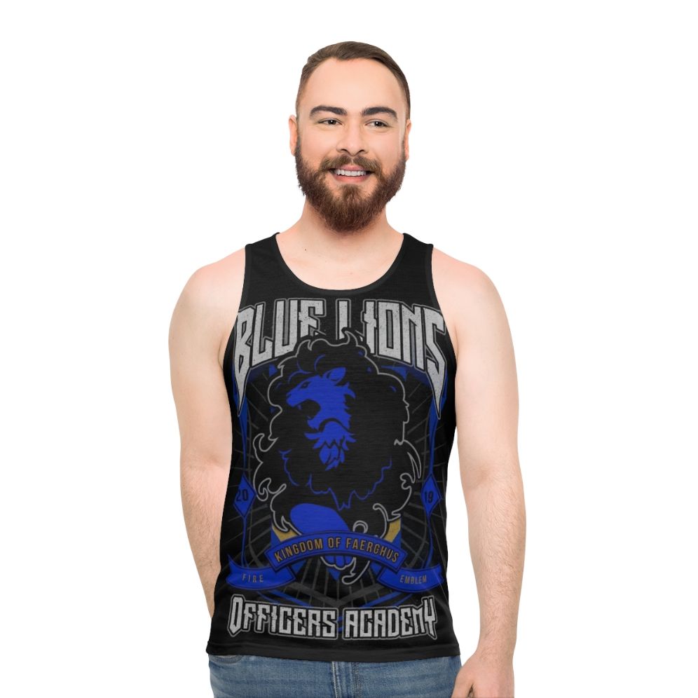 Blue Lions Crest Fire Emblem Three Houses Unisex Tank Top