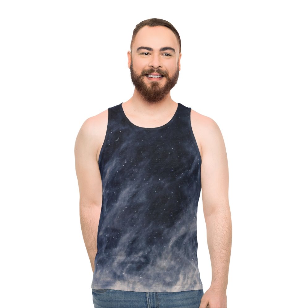 Blue moon unisex tank top