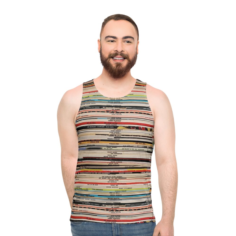 Blue Note Vinyl Records Inspired Unisex Tank Top