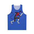 Blue superhero unisex tank top