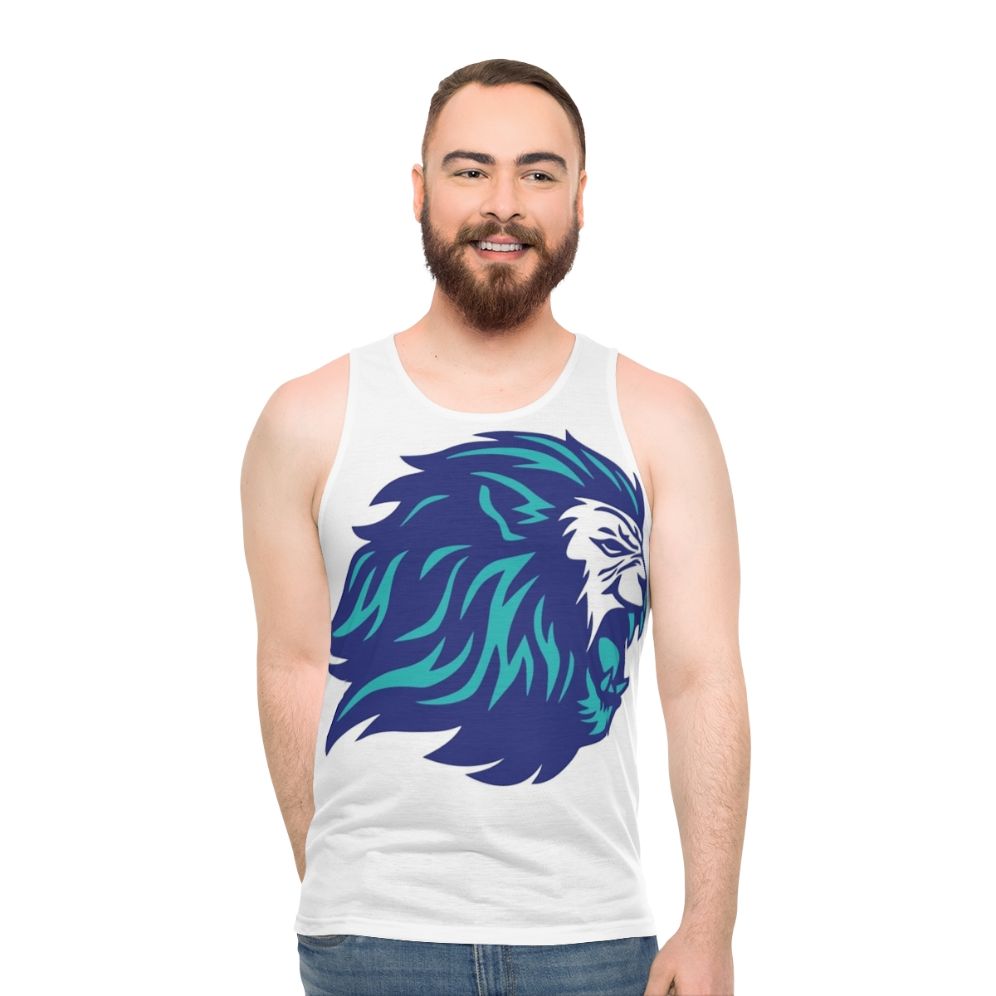 Blue Unisex Tank Top with Legendary Animal Power Design