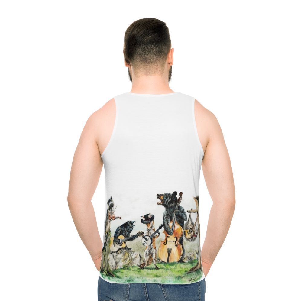 Bluegrass animal music unisex tank top