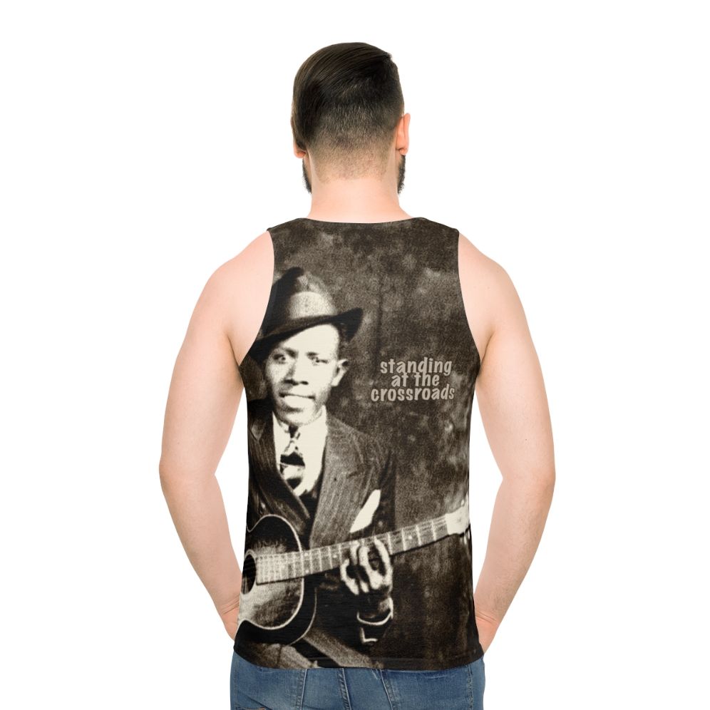 Blues guitar crossroads unisex tank top