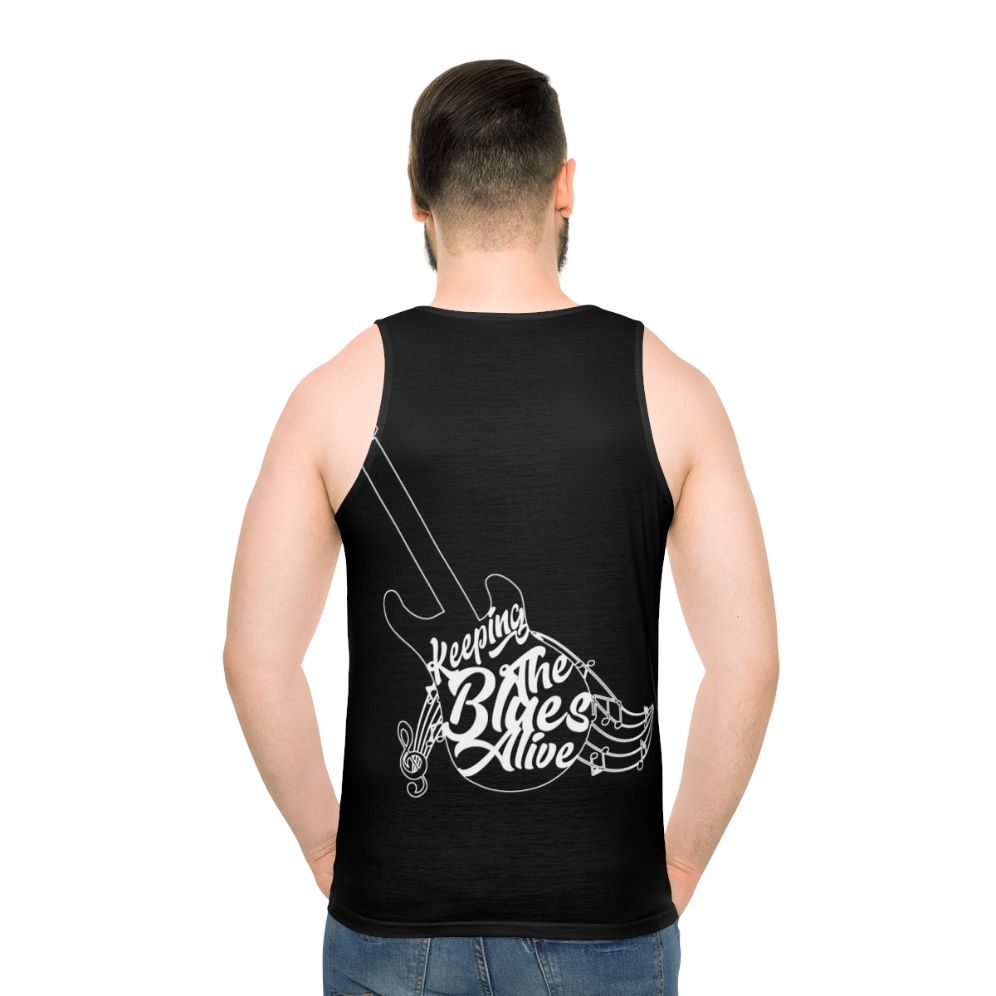 Unisex blues music saxophone lover tank top