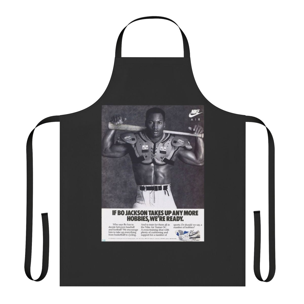 Black and white abstract art print featuring Bo Jackson, a versatile sports player who played both baseball and football