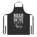 A high-quality apron featuring a boar design, perfect for fans of the TV show "Succession"