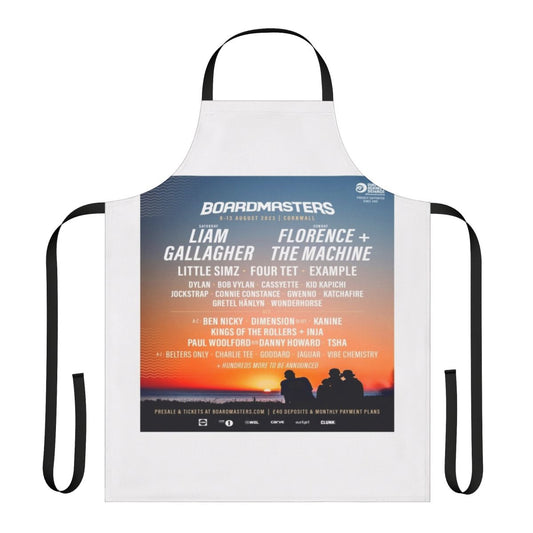 Boardmasters-Inspired Apron featuring Surfing, Music Festival, and Beach Themes