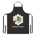 Boards of Canada inspired kitchen apron with ambient electronic music graphics