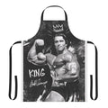 Bodybuilding-themed apron with muscular design for fitness-focused chefs and grillers