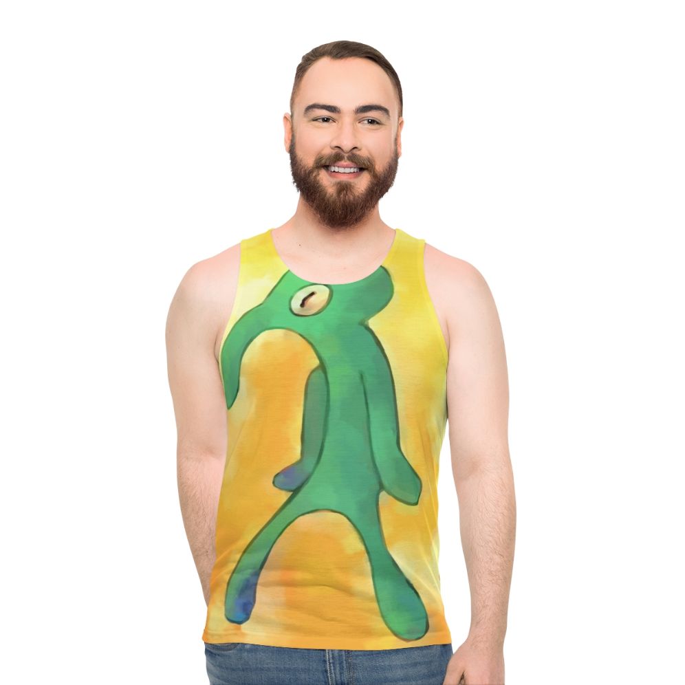 Bold and Brash Spongebob Cartoon Themed Unisex Tank Top