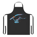Star Trek inspired apron featuring a "To Boldly Go" design for sci-fi fans