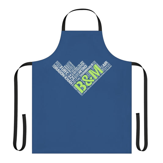 Bolliger Mabillard-inspired roller coaster themed apron
