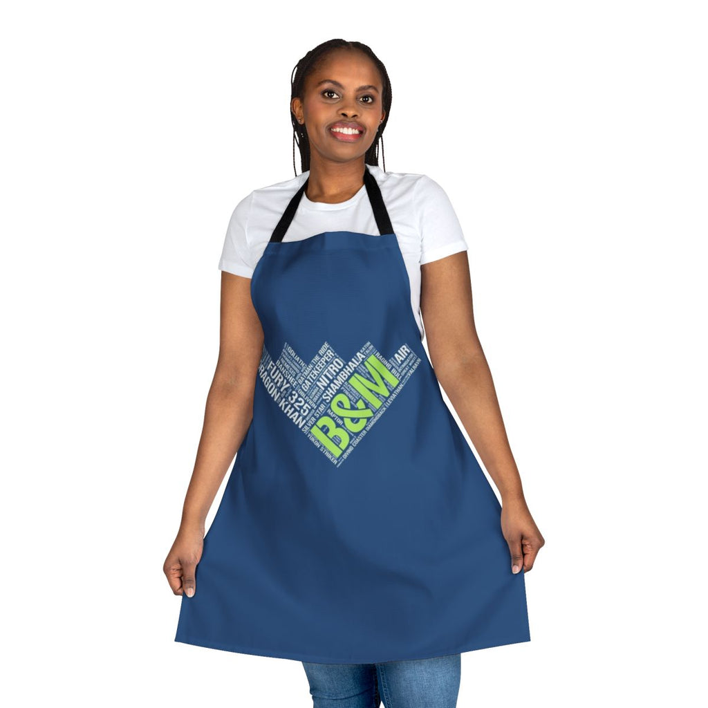 Bolliger Mabillard-inspired roller coaster themed apron