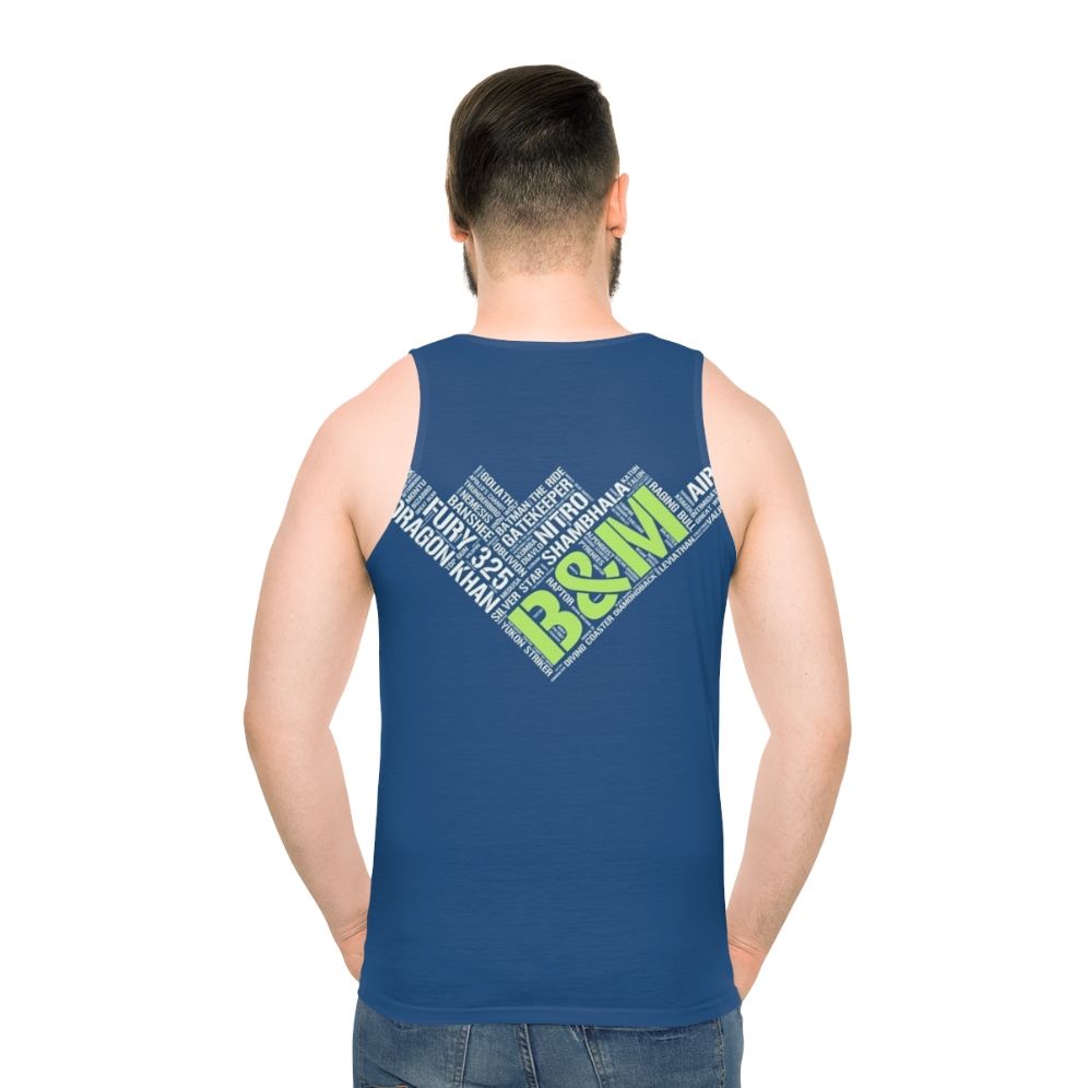 Bolliger Mabillard roller coaster unisex tank top