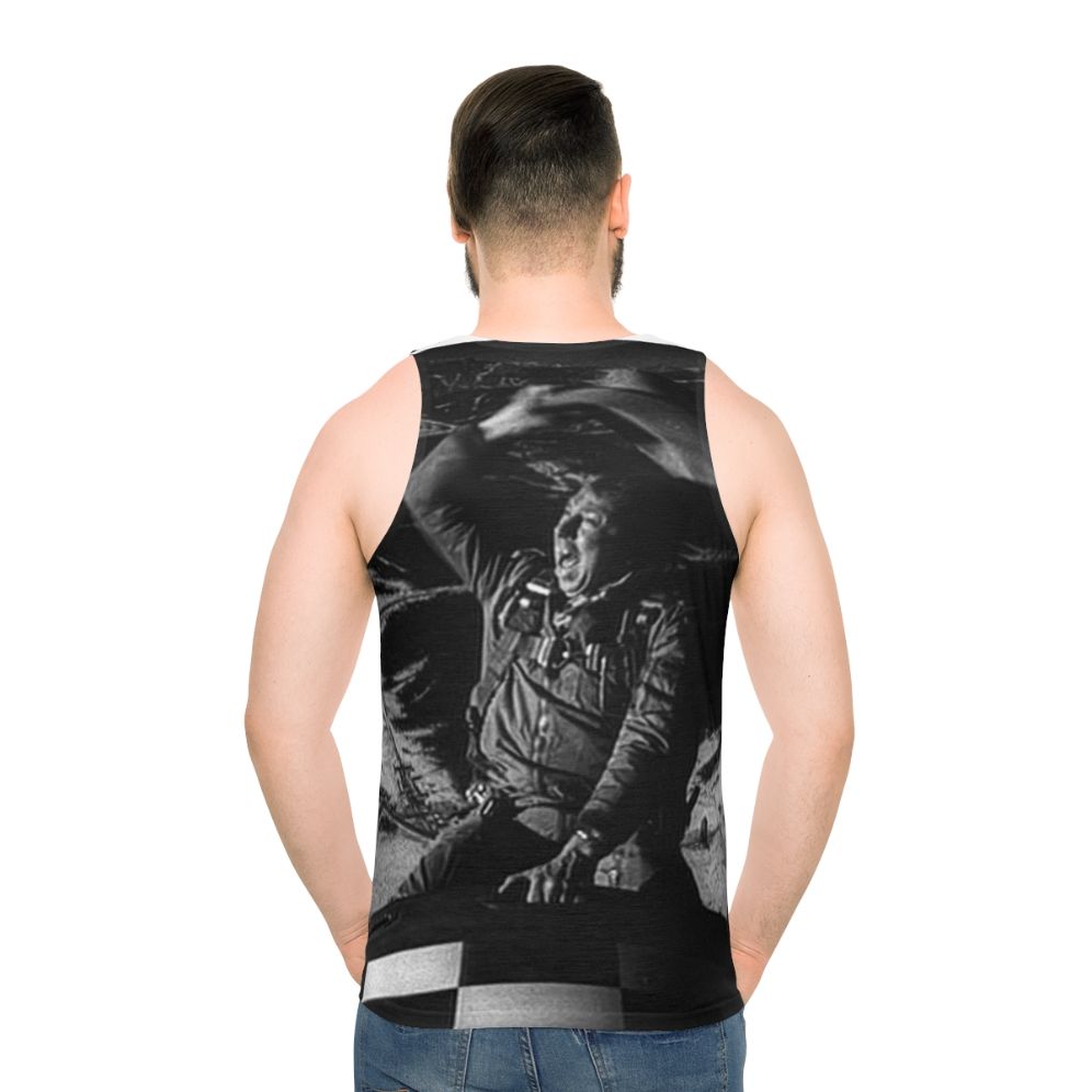 Bomb Rider Unisex Tank Top featuring a vintage movie-inspired design