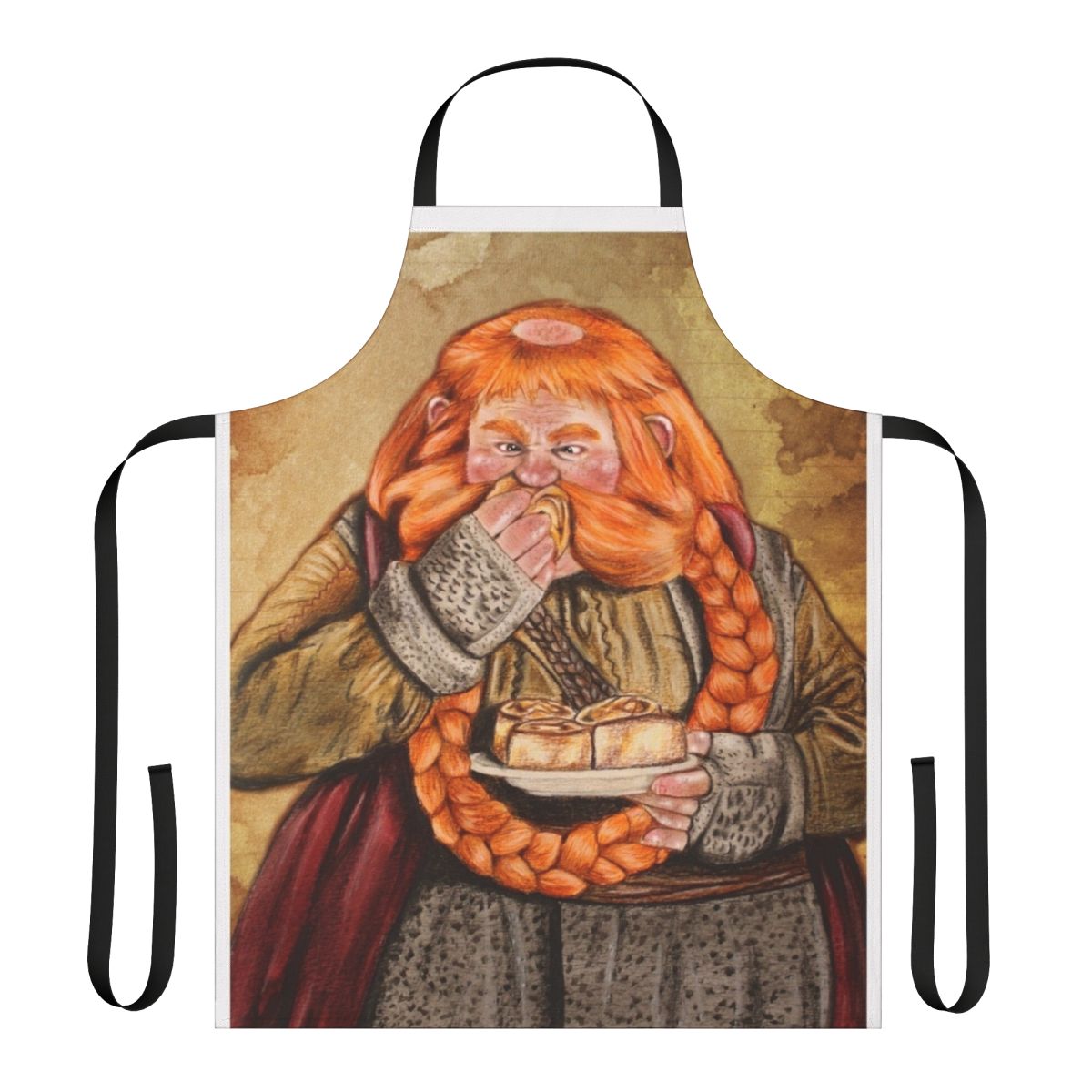 Bombur-themed apron with a larger image design for Lord of the Rings fans