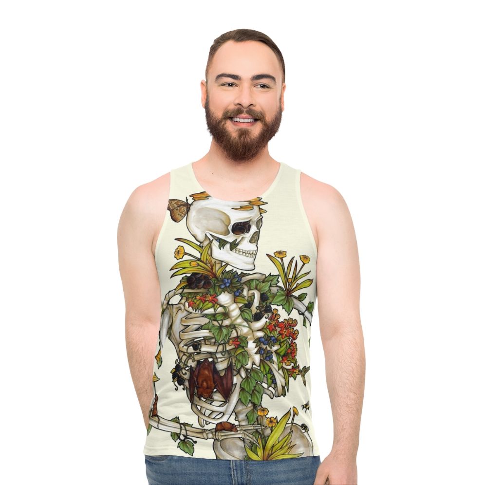 Bones and Botanicals Unisex Gothic Tank Top